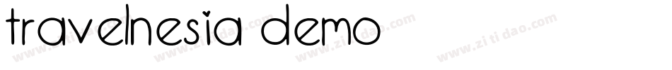 Travelnesia DEMO字体转换